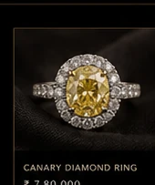 Yellow gemstone ring